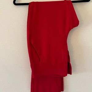 INC Red Stretch Pants Size 6